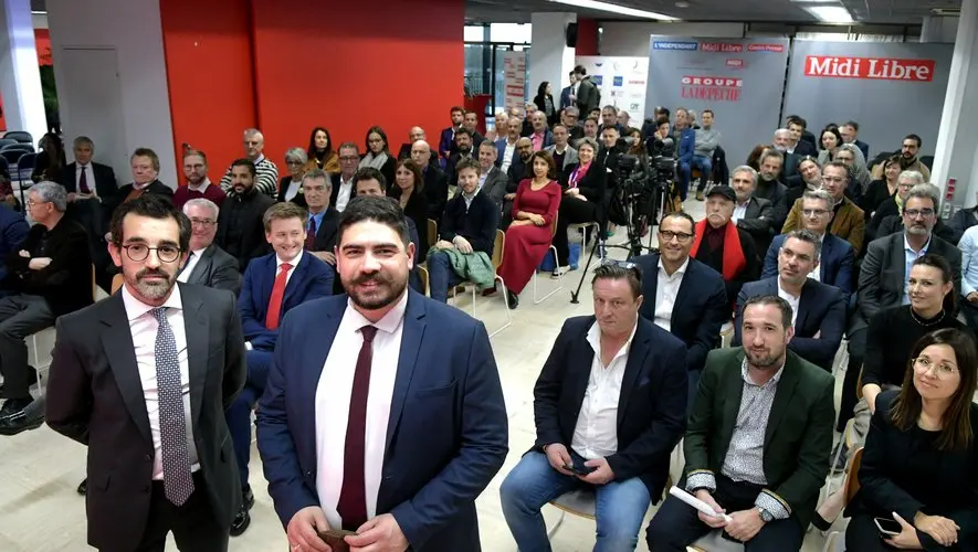 Le ministre du Logement Guillaume Kasbarian à Midi Libre face aux professionnels du bâtiment et de la construction